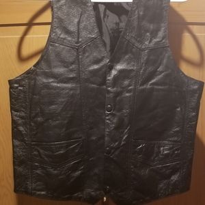 Leather vest